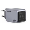 Ugreen X707 Nexode Pro 45W vægoplader med 2x USB-C-porte - grå