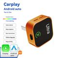 Ultra K15 2-i-1 trådløs CarPlay- og Android Auto-adapter - orange