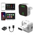 Ultra K15 2-i-1 trådløs CarPlay- og Android Auto-adapter - sølv