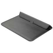 Ultra tyndt sleeve i kunstlæder til MacBook Air 13.3/Pro 13.3 - Sort