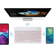 Ultratyndt, støjsvagt Bluetooth-tastatur til pc, tablet, iPad, telefon og tv - pink