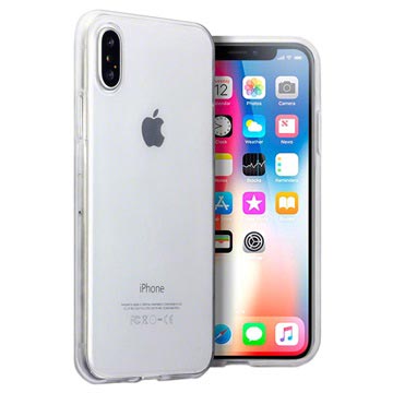 Ultratyndt iPhone X / iPhone XS Silikone Cover - Gennemsigtig