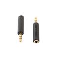 Universal 3.5mm (han) til 3.5mm (hun) adapter - OMTP til CTIA & CTIA til OMTP