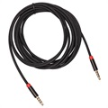 Universal 3.5mm Stereo AUX Lydkabel - 3m - Sort