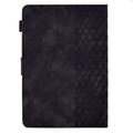 Universal 3D Pattern Smart Tablet Folio Etui - 10" - Sort