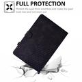 Universal 3D Pattern Smart Tablet Folio Etui - 10" - Sort