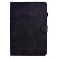 Universal 3D Pattern Smart Tablet Folio Etui - 10" - Sort
