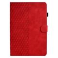 Universal 3D Mønster Smart Tablet Folio Etui - 10" - Red