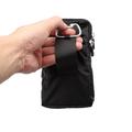 Universal bælteklipsetui til smartphones med karabinhage og strop - 6,3"-6,9" - sort