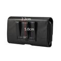 iPhone/smartphone universal bælte cover/taske 16x8.3x1.8cm - Sort