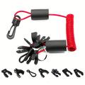 Universal Kill Switch Lanyard til båd med 7 nøgler - 1.6m