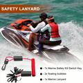 Universal Kill Switch Lanyard til båd med 7 nøgler - 1.6m
