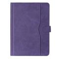 Universal Dual-Color læderetui til tablet - 11"-12.4" - Lilla
