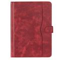 Universal Dual-Color læderetui til tablet - 11"-12.4" - rød