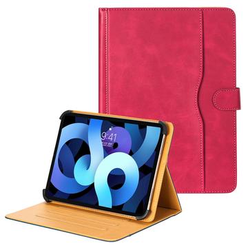 Universal Dual-Color læderetui til tablet - 11"-12.4" - Hot Pink