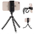 Universal Fleksibelt Smartphone Tripod Stativ - 60-85mm - Sort