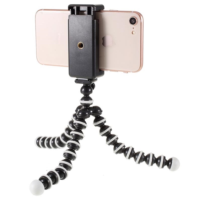 Universal Fleksibelt Smartphone Tripod Stativ 6085mm Sort