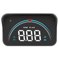 Universal Heads Up Display Digital Bil Hastighedsmåler - Sort