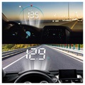 Universal Heads Up Display Digital Bil Hastighedsmåler - Sort