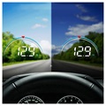 Universal Heads Up Display Digital Bil Hastighedsmåler - Sort