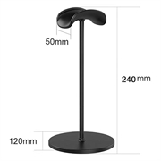 Universel hovedtelefonholder i metal