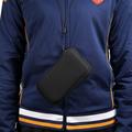 Universel mobiltelefonhylster i nylon med lynlås og snor - 4.7-5.4" - Sort