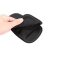 Universel mobiltelefonhylster i nylon med lynlås og snor - 4.7-5.4" - Sort