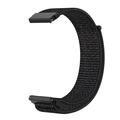 Universel nylonrem med velcro til smartwatch, 20mm - sort