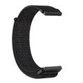 Universel nylonrem med velcro til smartwatch, 20mm - sort