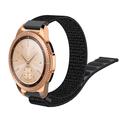 Universel nylonrem med velcro til smartwatch, 20mm - sort