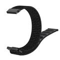 Universel nylonrem med velcro til smartwatch, 20mm - sort