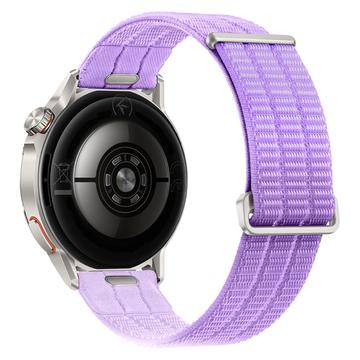 Universel nylon-urrem med hurtigudløser og Magic Tape, 18mm - lavendel-lilla