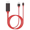 Universal Type-C til HDMI Adapter - 2m - Rød