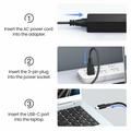 Universel USB-C-oplader 65W til bærbare computere til Huawei, HP, Dell og Lenovo - EU-stik