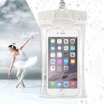 Vandtæt universaltaske med touch-understøttelse - 6.3" - Hvid