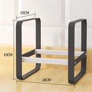 Holder / opbevaring til tallerkener - Til køkkenbord / køkkenskabe - Str. 18x15cm