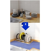 Holder / opbevaring til tallerkener - Til køkkenbord / køkkenskabe - Str. 18x15cm