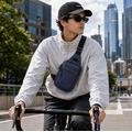 UrbanFlex skuldertaske med justerbar rem – blå