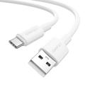 Usams U90 SJ761 1m USB-A til Type-C kabel - 3A/18W - Hvid