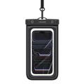 Usams YD017 universelt IPX8-vandtæt etui - 7.2" - sort