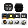 V112 65 W LED-spotlights til motorcykler – IP67, 12.000 lm, fjernlys/nærlys – 2 stk. – Sort