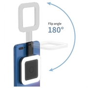 V18 Magnetisk selfie-fyldlys 2500K-9000K - Sort