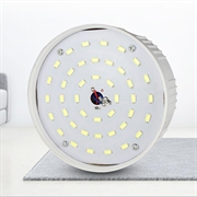 V52 Bærbar genopladelig solcelle-camping-LED-pære/-lampe med 5-gears belysning og krog