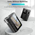 V55 4K/1080p dobbelt dashcam med Sony IMX415, Wi-Fi, superkondensator - sort