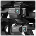 V56 GPS-sæt med dobbelt dashcam - 4K-kamera foran og 2K-kamera bagpå - sort
