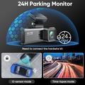 V56 GPS-sæt med dobbelt dashcam - 4K-kamera foran og 2K-kamera bagpå - sort
