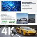 V58 3-kanals bilkamera - 4K foran, 1080p bag/kabine, GPS, WiFi