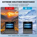 V61 4K/1080p dobbelt dashcam - 5.8GHz WiFi, HDR-nattesyn, superkondensator - sort