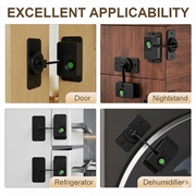 V86 Hjørnemodel Biometrisk Smartlås med børnesikkerhed - Sort