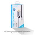 VENTION CGZBH CGZ USB-C til DP-kabel - 4K UHD-ydelse - 1m